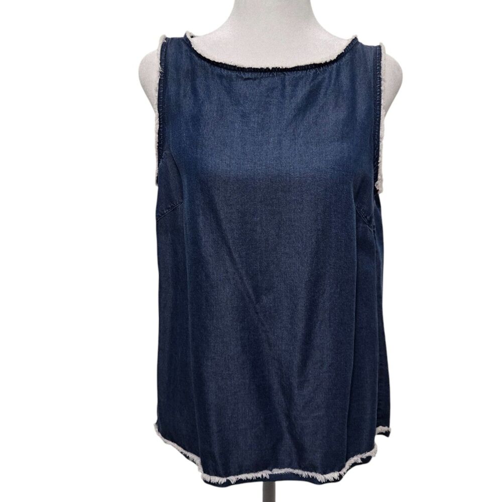 Kenneth Cole New York Women’s Chambray Denim Tank Top - Size Small